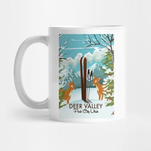 Deer Valley Park City Utah Travel poster Mug